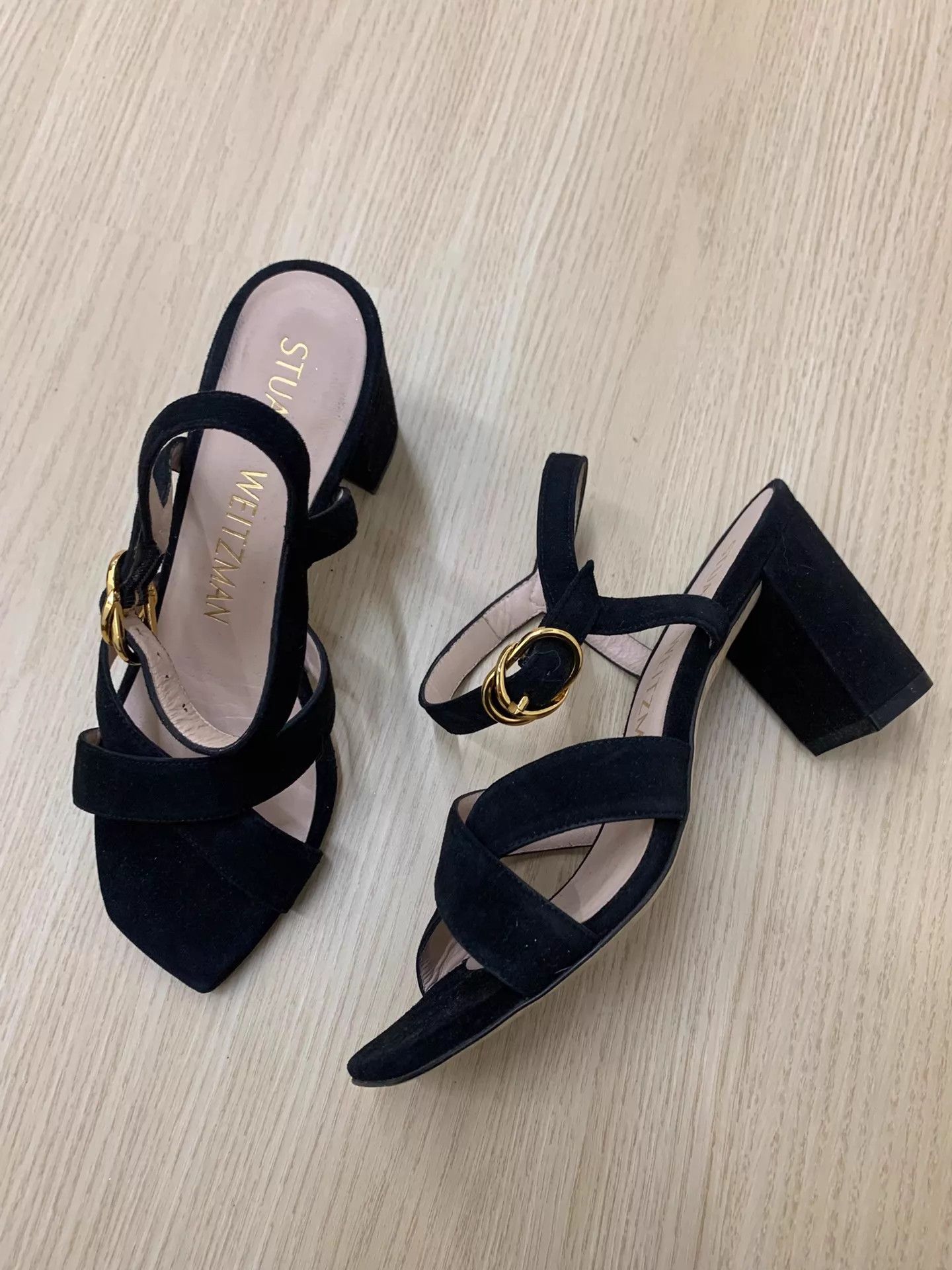 Stuart Weitzman Stuart Weitzman Black High Heel Sandals 36.5 New Size US 6 / IT 36 - 2 Thumbnail