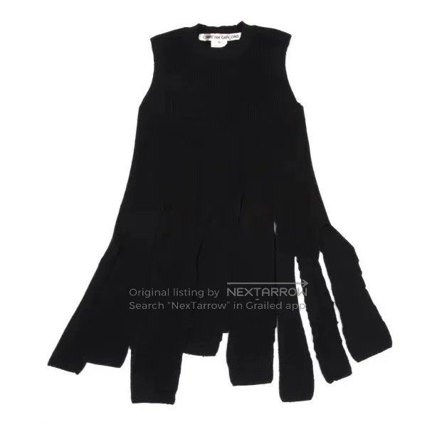 Comme des Garcons Comme Des Garcons Black Retro Torn Knit Top Size XS / US 0-2 / IT 36-38 - 2 Thumbnail