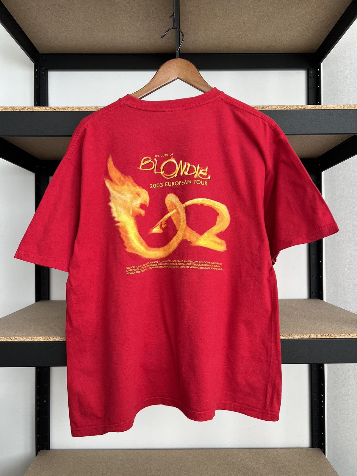 Band Tees Vintage 2003 Blondie The Curse of Blondie Red T-shirt Size US L / EU 52-54 / 3 - 2 Thumbnail