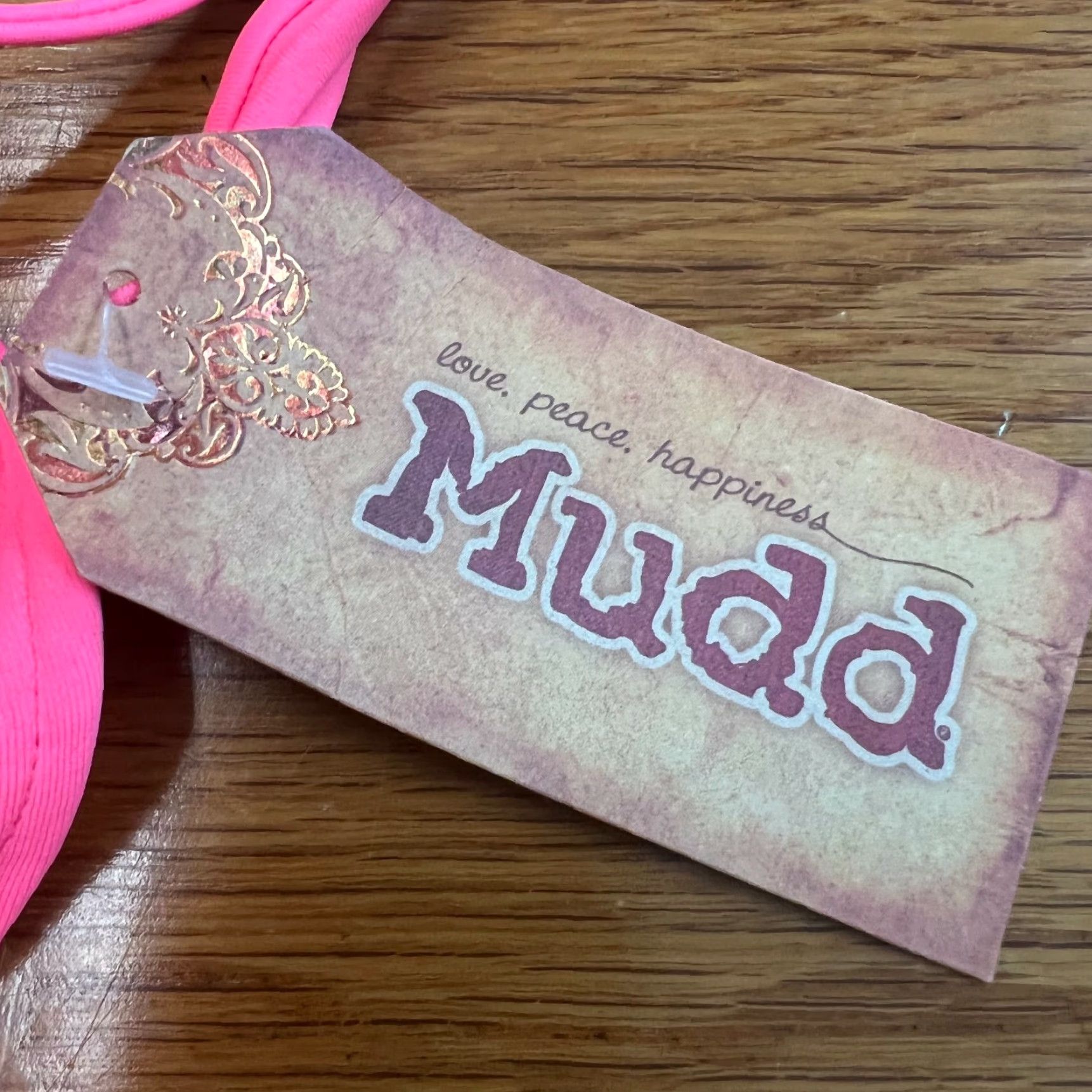 Pinko VINTAGE Mudd Womens Bikini Top Swimsuit Adjustable Halter Lined Pink Beach XL Size XL / US 12-14 / IT 48-50 - 5 Thumbnail