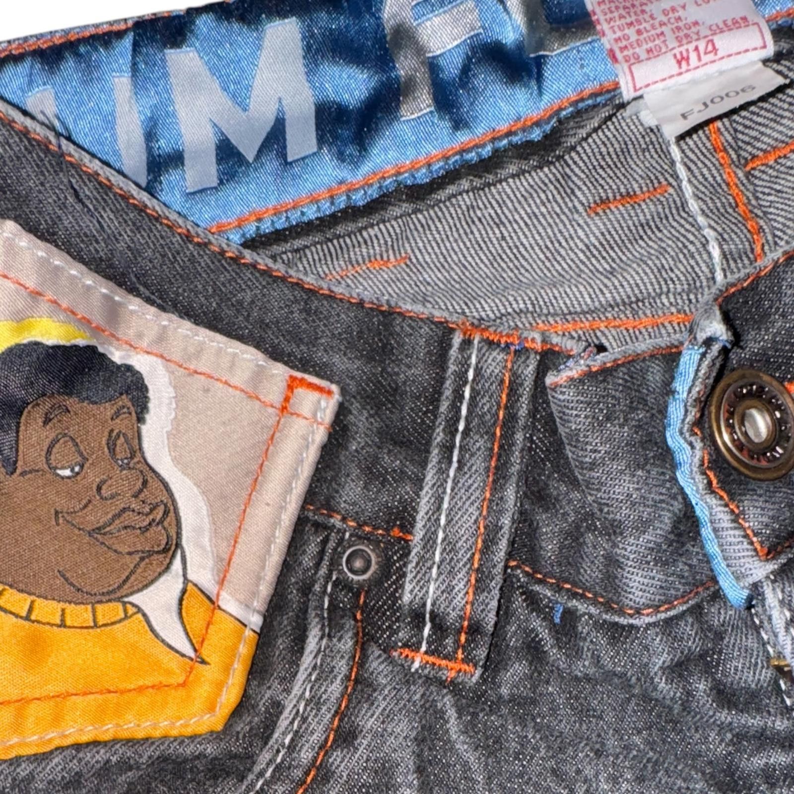 Unknown London Vintage Y2K Platinum FUBU Denim Shorts FAT ALBERT Size 14 Size US 32 / EU 48 - 3 Thumbnail