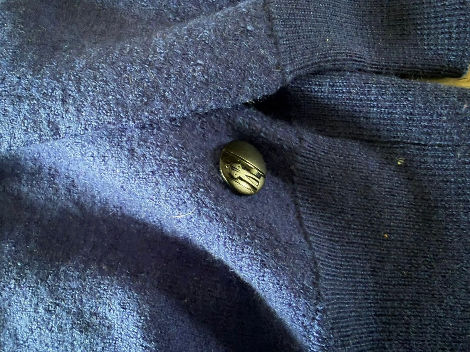 Karl Lagerfeld Lagerfeld Vintage Blue Merino Wool Half-Zip Pullover Sz S Size US S / EU 44-46 / 1 - 5 Thumbnail