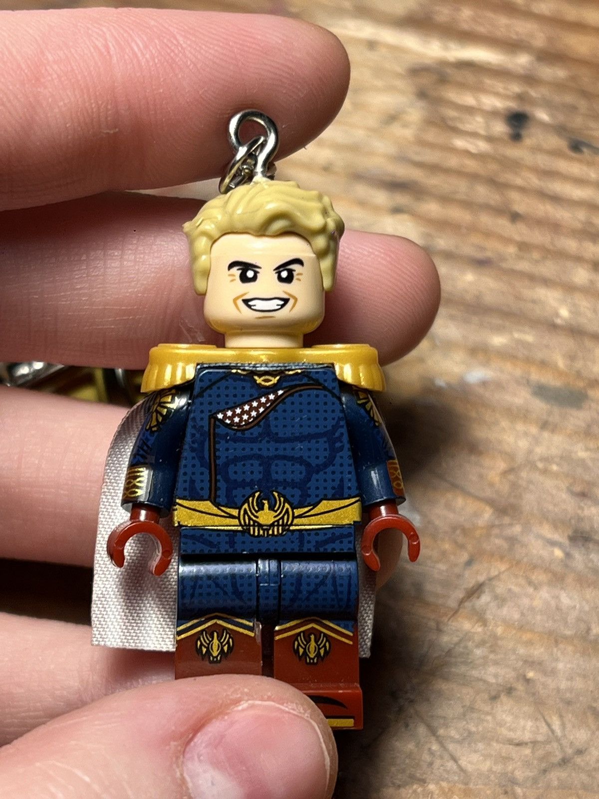 Anime Homelander the boys minifigure keychain keyring Size ONE SIZE - 5 Thumbnail