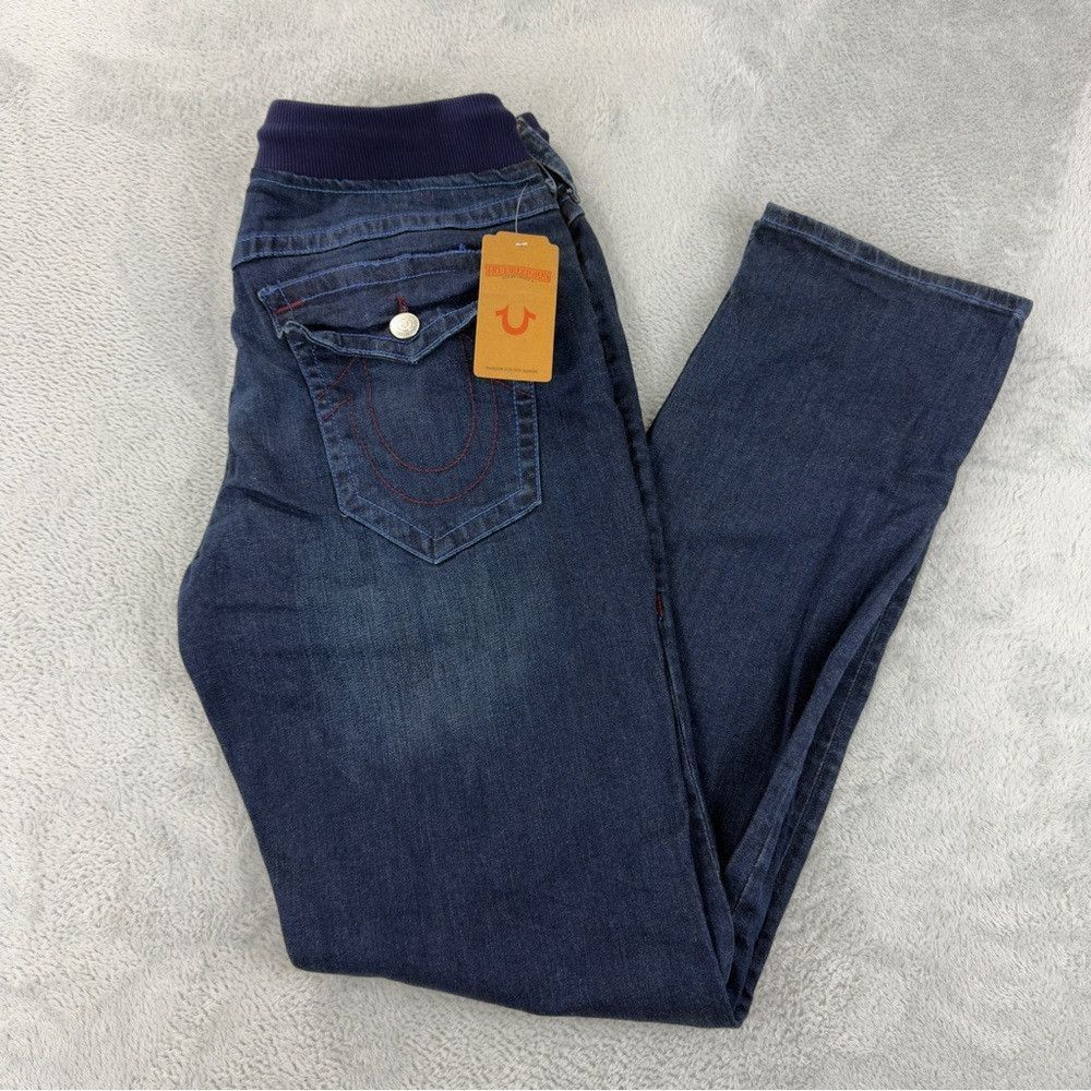 True Religion True Religion NWT Men's Size 33x33 Blue Denim Jeans Straigh Size US 33 - 4 Thumbnail