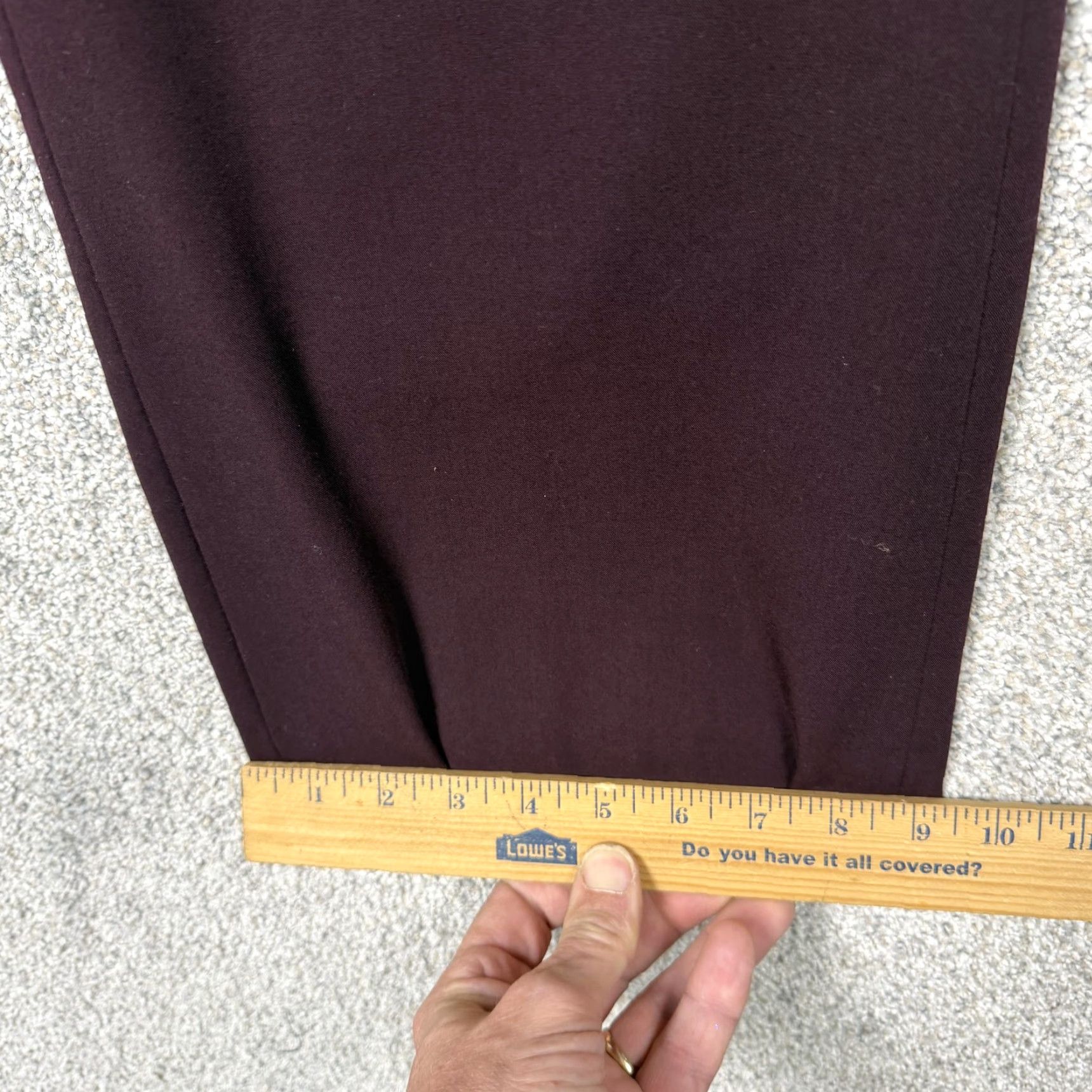 Worthington Worthington Dress Pants Womens 6 Maroon Straight Leg Stretch Office Career Chic Pants Womens Up to date 6 Size 28" / US 6 / IT 42 - 3 Thumbnail