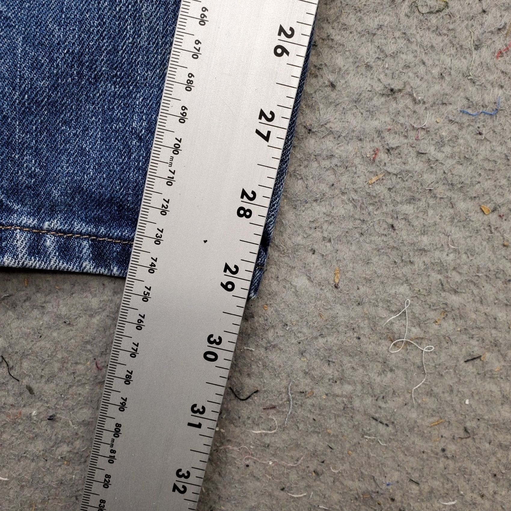 Lee Lee Jeans Mens Regular Fit 38x30 Blue Denim Flat Front Straight Leg Jeans Size US 38 / EU 54 - 6 Thumbnail