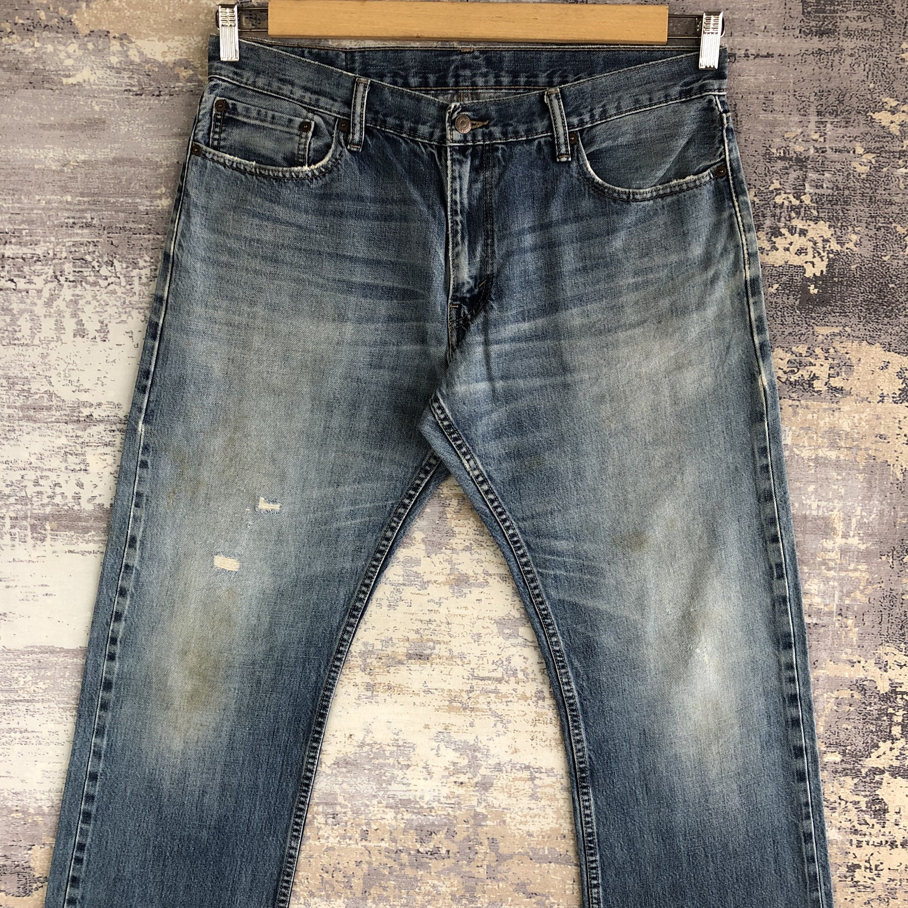 Levi's Vintage Y2k Levis Distressed Jeans Levi's Stone Wash Denim Size US 34 / EU 50 - 4 Thumbnail