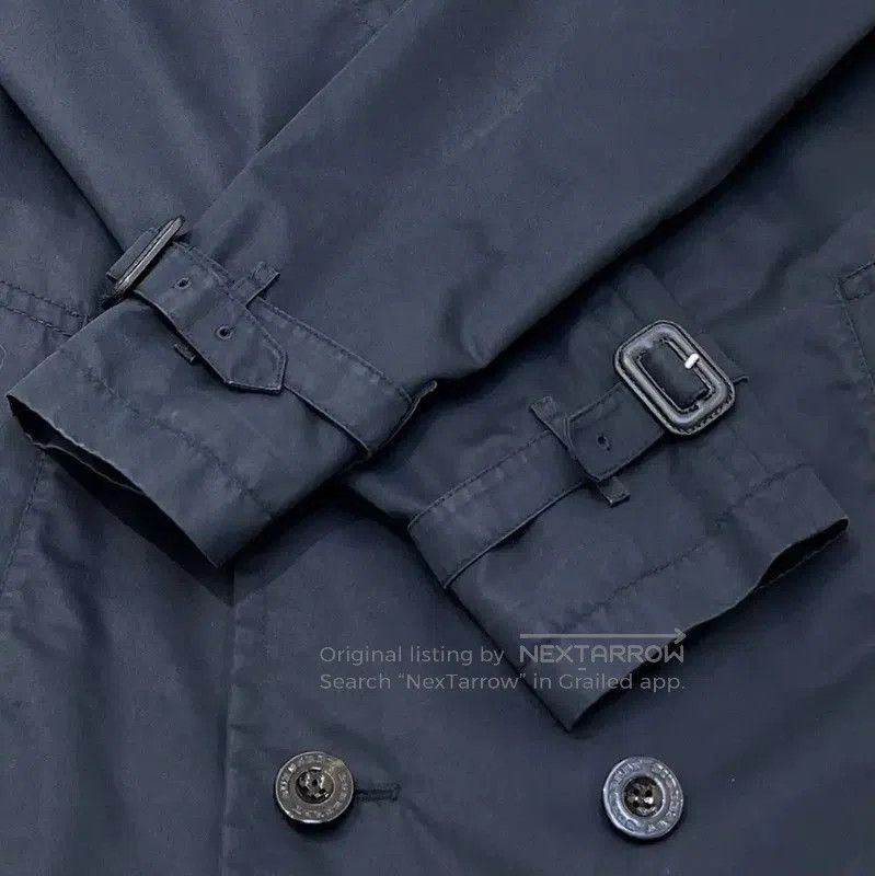 Burberry Burberry Long Black Cotton Double-Breasted Trench Coat. Size L / US 10 / IT 46 - 6 Thumbnail