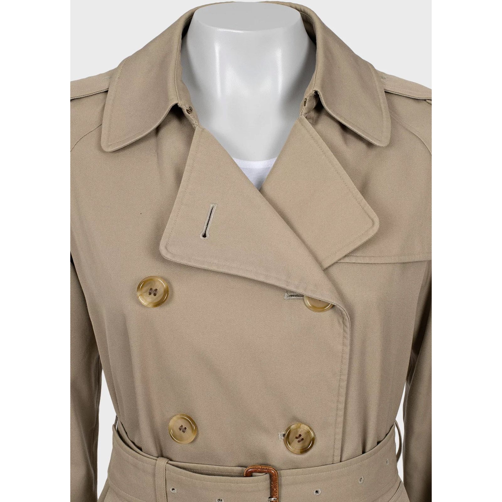 Burberry Burberry Vintage Beige Double-Breasted Trench Coat - S Size S / US 4 / IT 40 - 4 Thumbnail