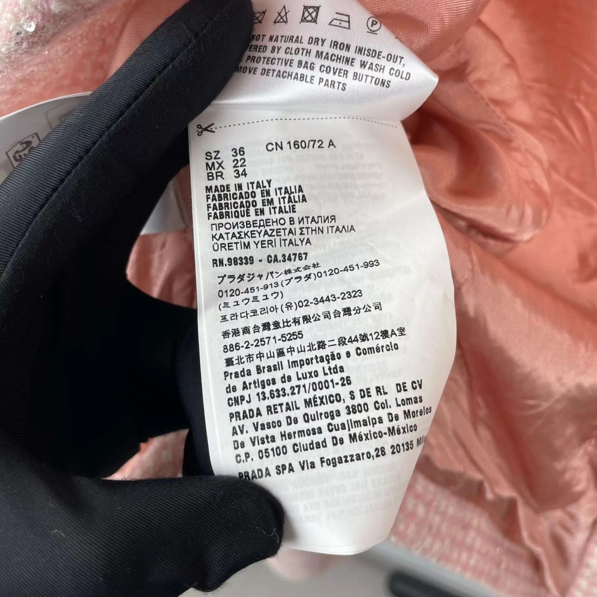 Miu Miu MIU MIU women's pink 36 95% New jacket Size XS / US 0-2 / IT 36-38 - 7 Thumbnail