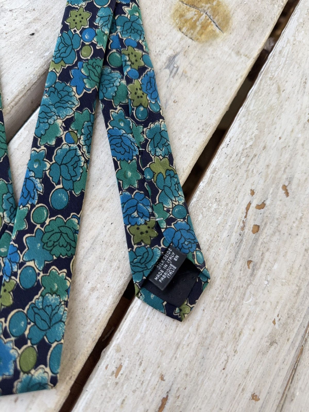 Bally × Japanese Brand Vintage Bally Floral Print Silk Tie luxury Italy Size ONE SIZE - 4 Thumbnail