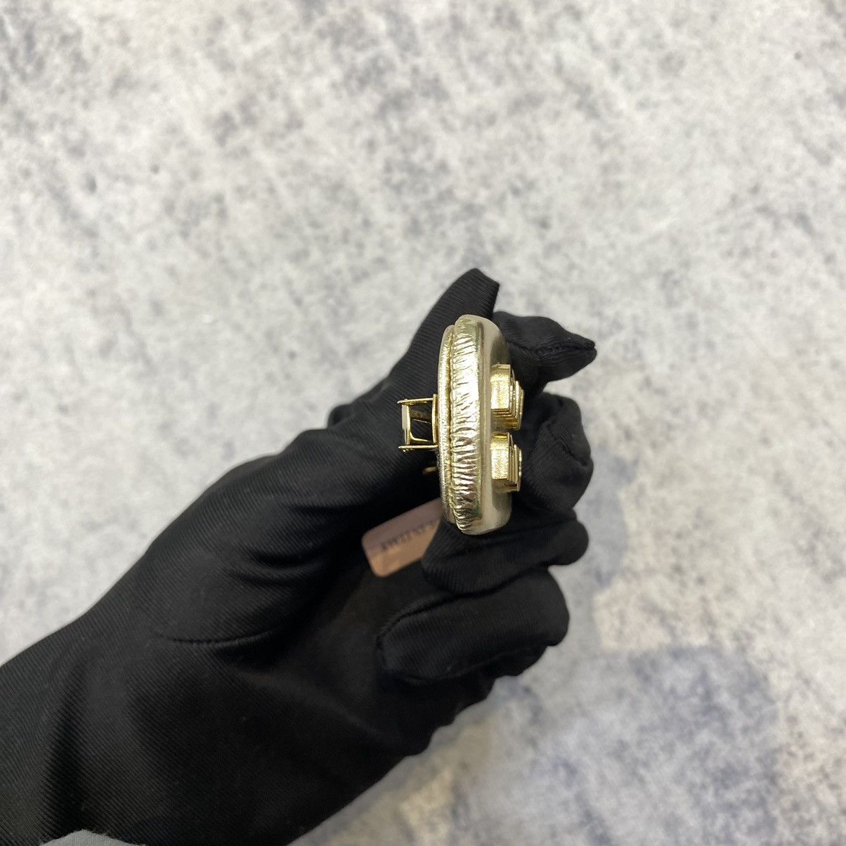 Miu Miu MIU MIU Nappa Leather Hair Clip PYRITE Size ONE SIZE - 5 Thumbnail
