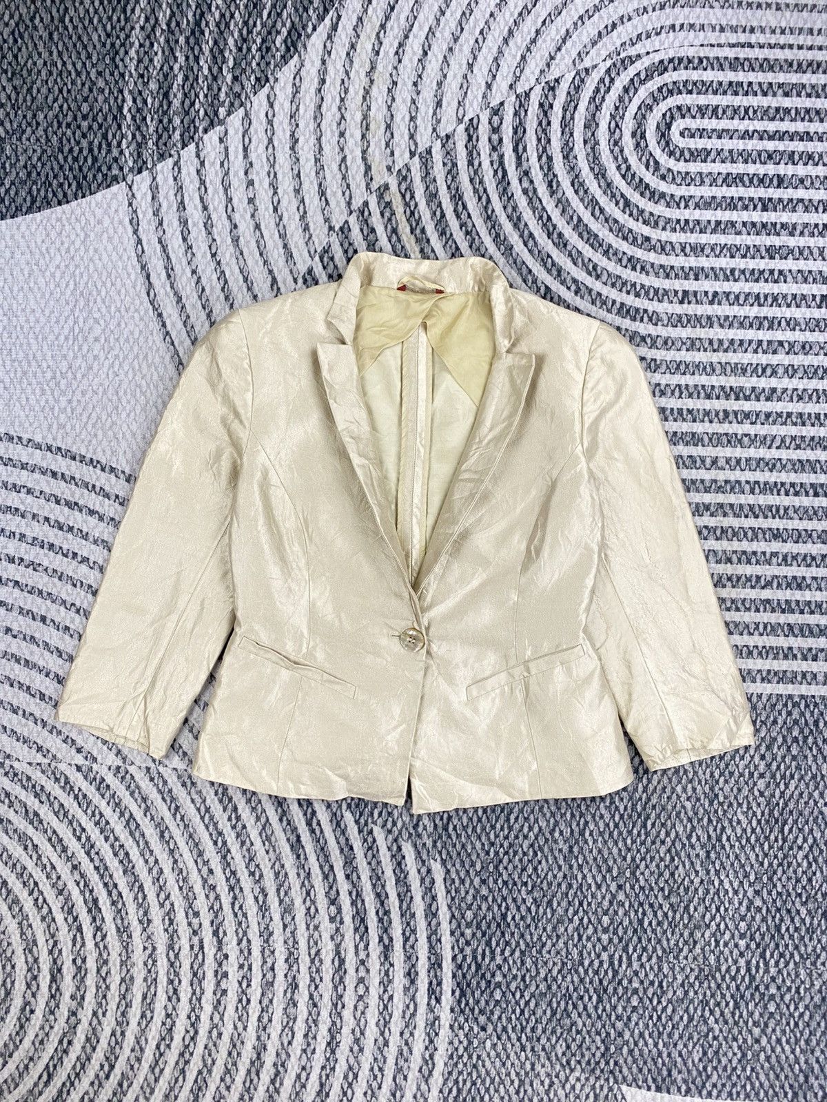 Max Mara Maxmara Studio Single Button Cropped Blazer Size XS / US 0-2 / IT 36-38 - 1 Thumbnail