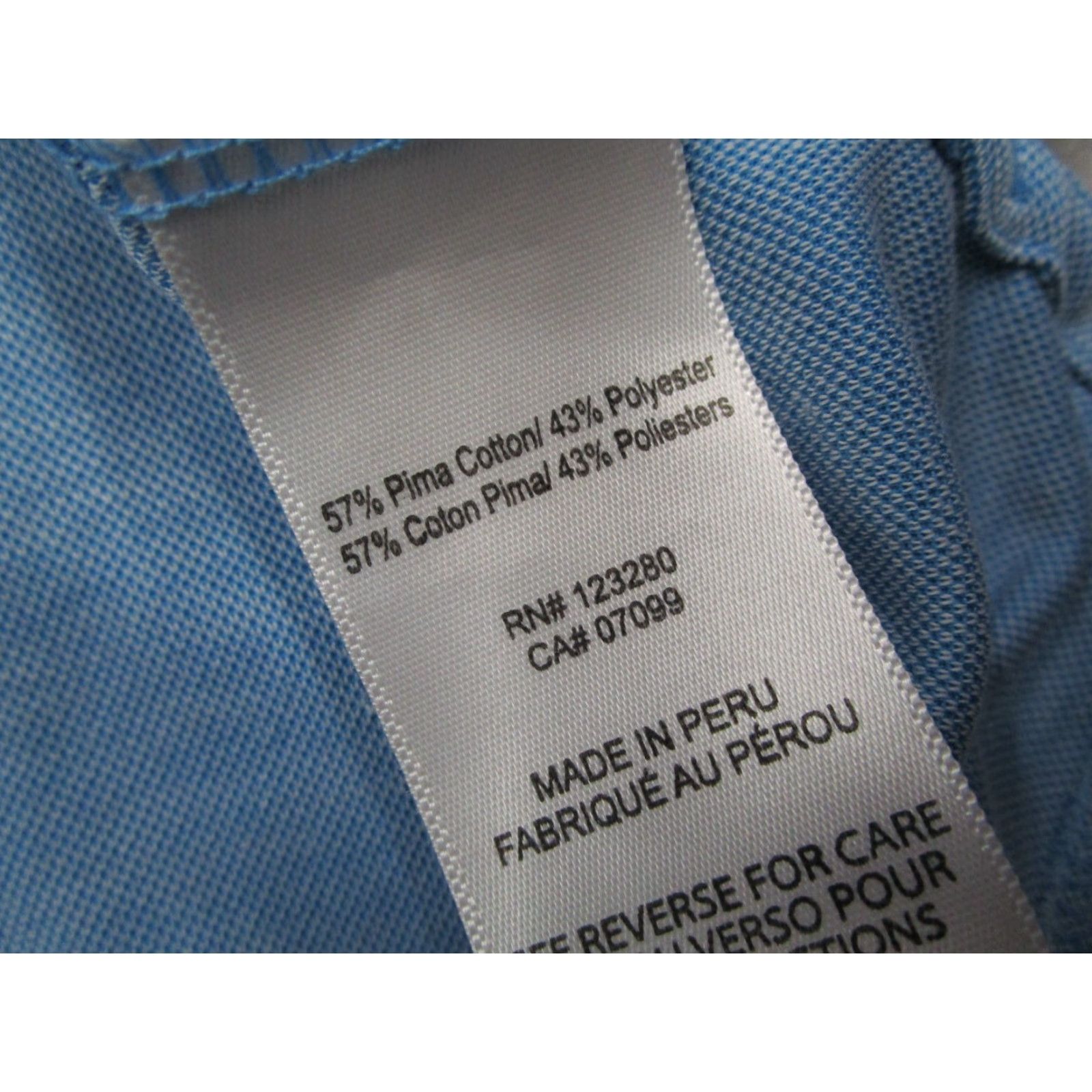 TravisMathew Travis Mathew Shirt Mens Large Blue Pima Blend Performance Polo Golf Logo Size US L / EU 52-54 / 3 - 5 Thumbnail
