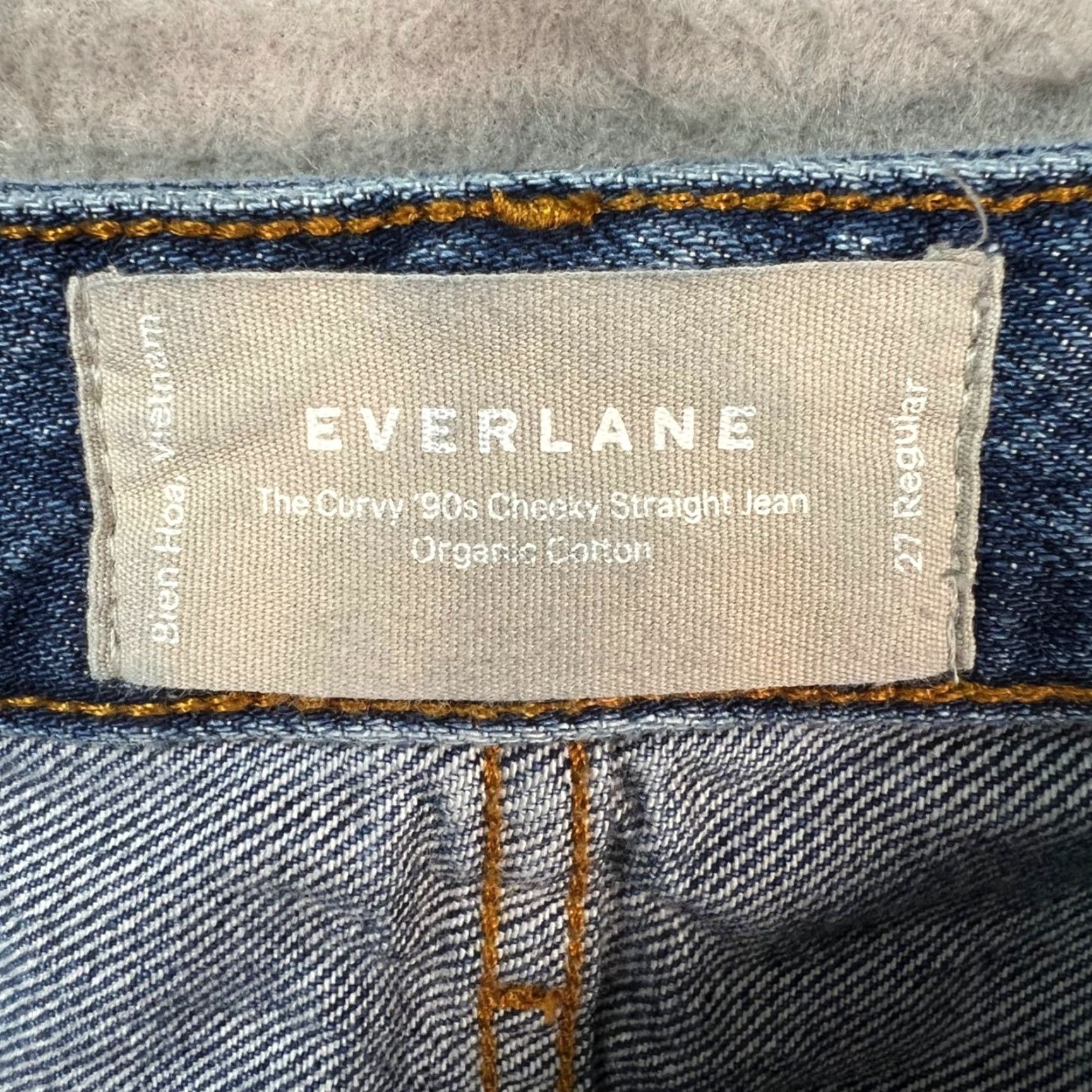 Everlane Everlane Jeans 27 Curvy 90s Straight Denim Blue Organic Cotton 5-Pocket Regular Womens Size 27" / US 4 / IT 40 - 3 Thumbnail