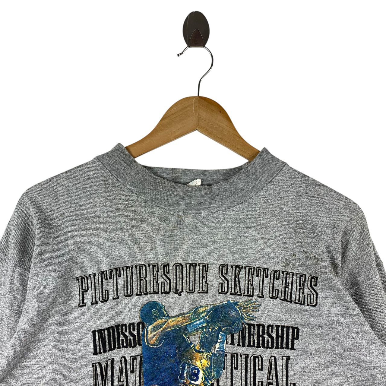 Japanese Brand Vintage PICTURESQUE SKETHCES overprint tee Size US M / EU 48-50 / 2 - 2 Thumbnail