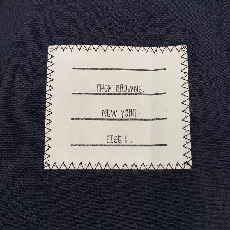 Thom Browne Thom Browne Dark blue double-sleeved lapel long-sleeved shi Size US S / EU 44-46 / 1 - 5 Thumbnail