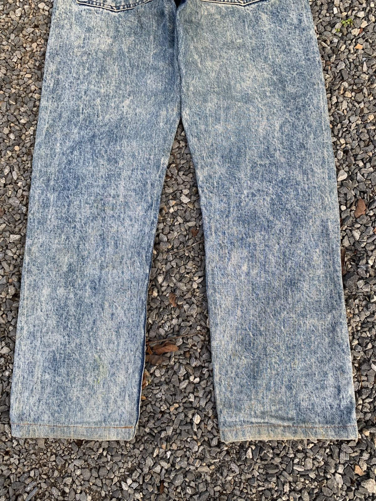 Kapital VINTAGE LEVI'S 502X BIG E SELVEDGE ASIDWASH DISTRESSED DENIM Size US 28 / EU 44 - 9 Thumbnail