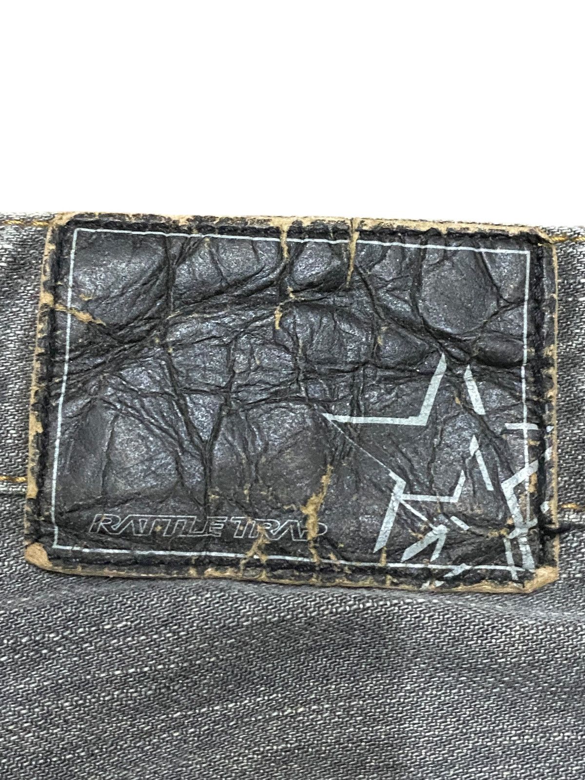 RATS JAPAN Vintage Rattle Trap Paint Splatter Distressed Loose Jeans Size US 35 - 13 Thumbnail