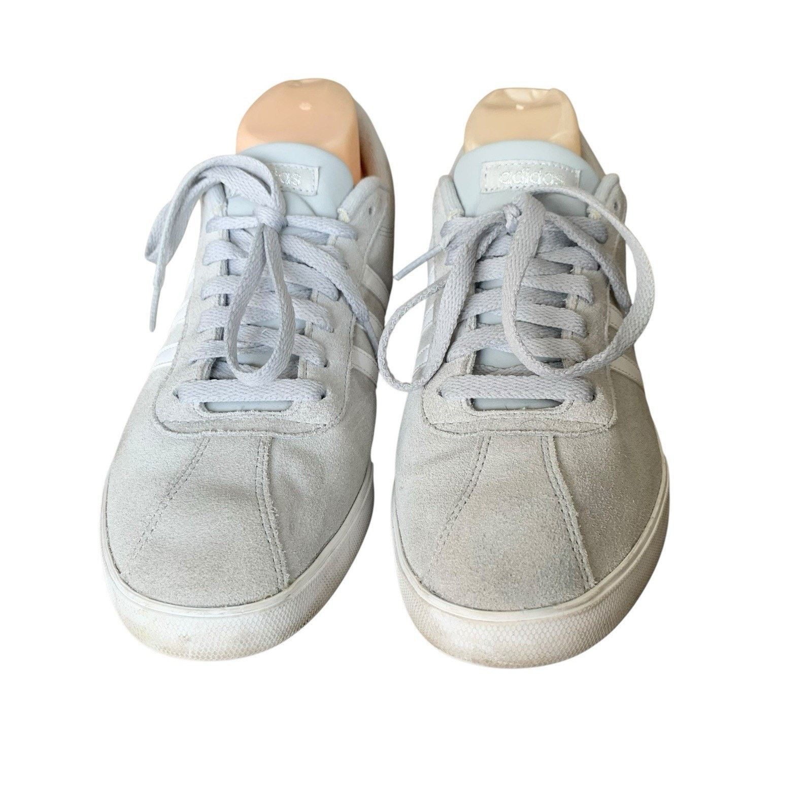 Adidas Adidas VL Court 3.0 Mens Suede Sneakers Shoes Low Top Gray Size US 11 / EU 44 - 3 Thumbnail