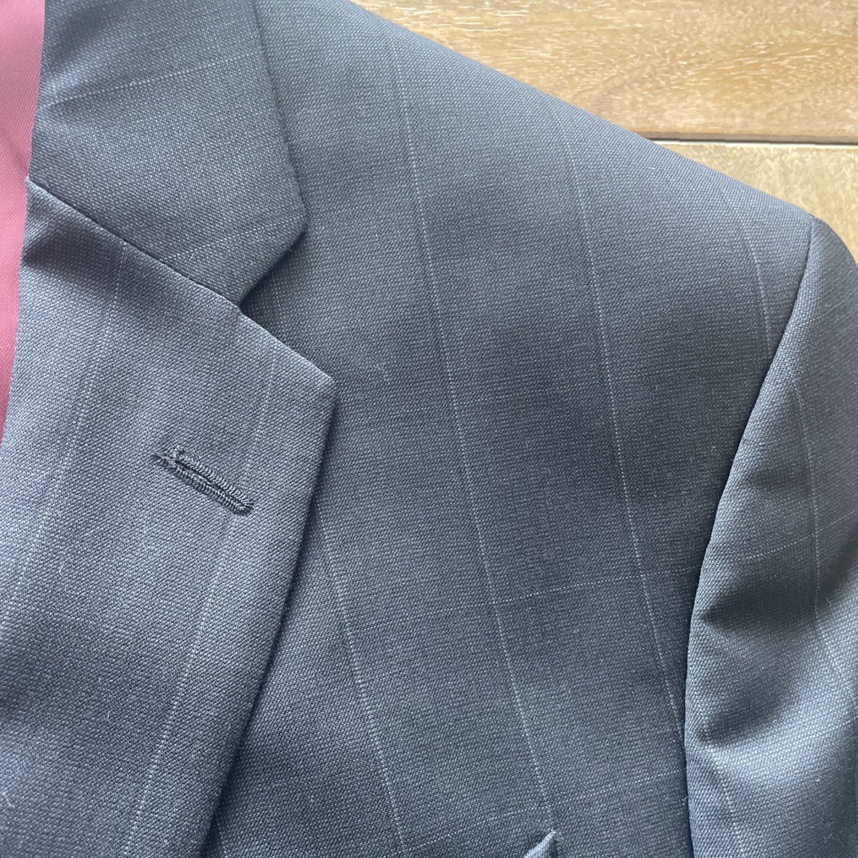 Jack Victor Jack Victor Slim 100s Black Windowpane Sport Jacket Blazer Mens 42L Size 42R - 5 Thumbnail