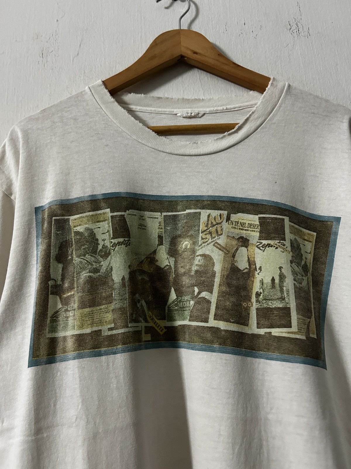 Emporio Armani Vintage 90’s Distressed erd style emporio armani photo tee Size US L / EU 52-54 / 3 - 2 Thumbnail