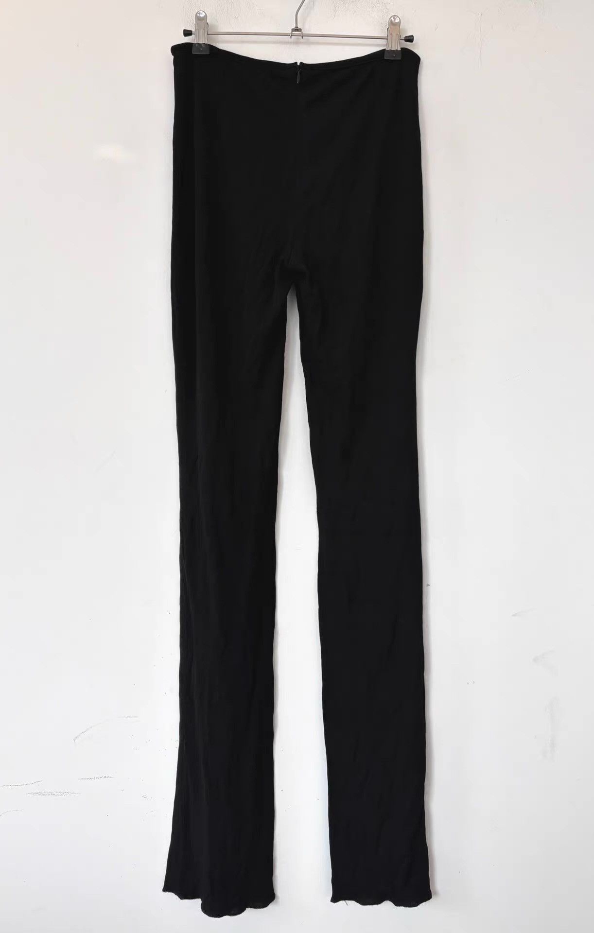 Givenchy Gianni Versace Women's Black Flared Yoga Pants Ｑ21 Size 38" / US 16 / IT 52 - 2 Thumbnail