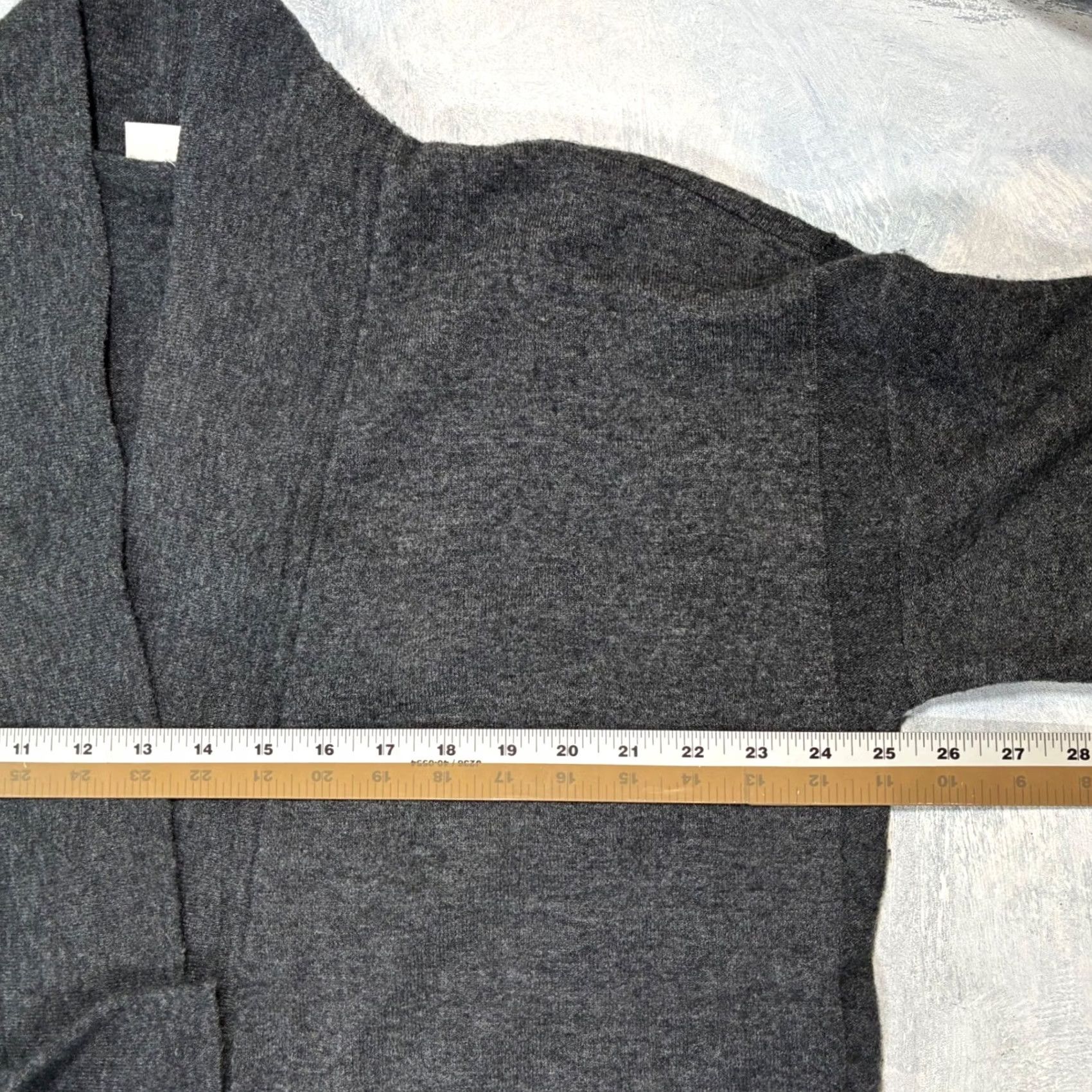 Gap GAP Cardigan Sweater Women XL Gray Open Front Dolman Sleeve Shawl Collar Lightweight Knit High Low Hemways Size XL / US 12-14 / IT 48-50 - 5 Thumbnail