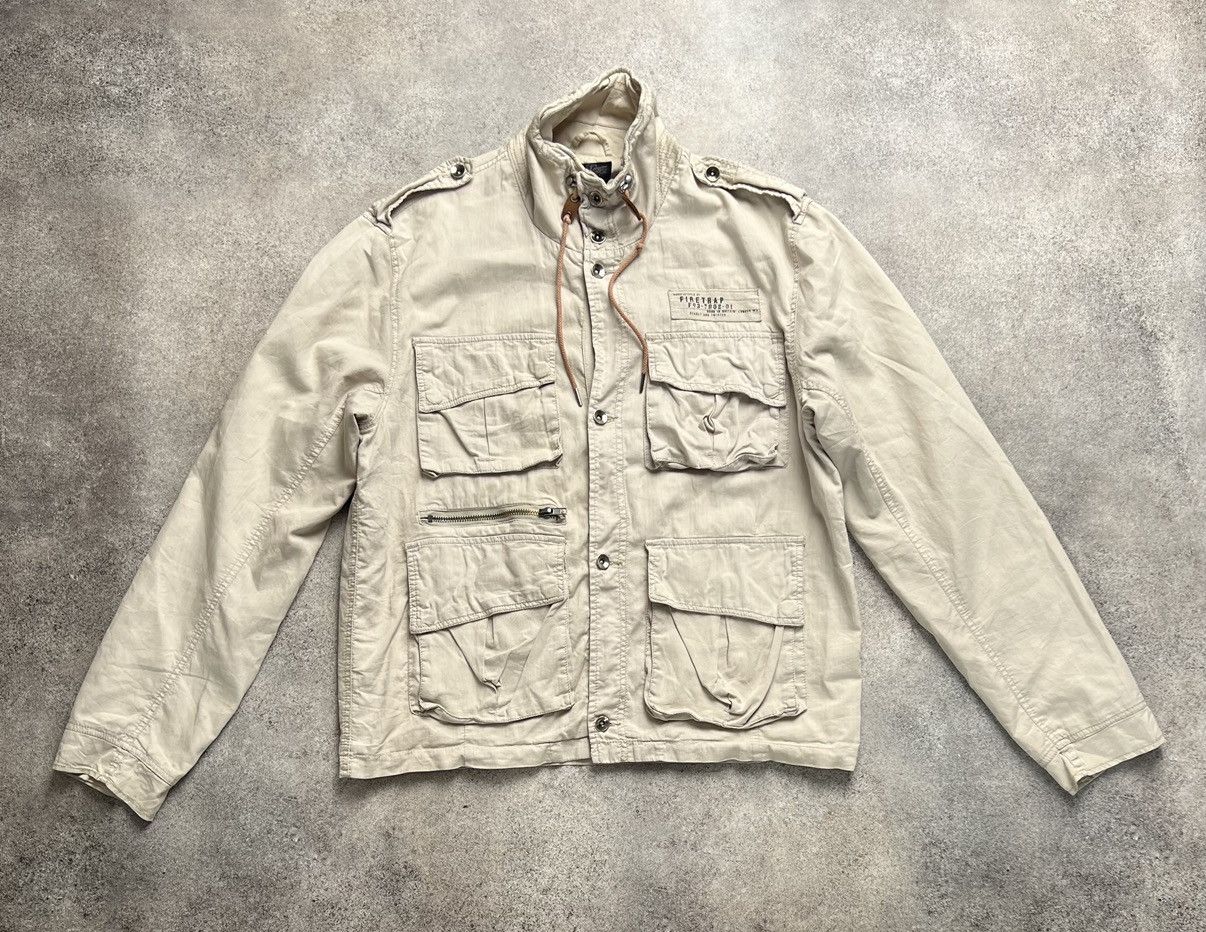 Firetrap × Japanese Brand × Vintage Firetrap vintage multi pocket hunting jacket Size US L / EU 52-54 / 3 - 1 Thumbnail