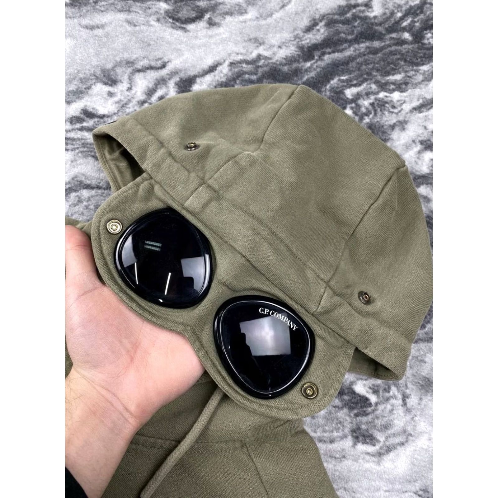 Vintage CP Company Hoodie Men Full Zip Goggle Hooded S Green Size US S / EU 44-46 / 1 - 3 Thumbnail