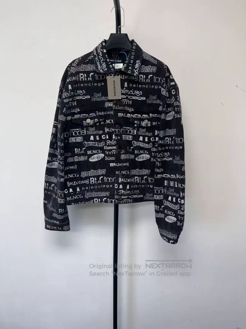 Balenciaga Balenciaga Washed Black and White TV Program Jacket Size US S / EU 44-46 / 1 - 1 Thumbnail