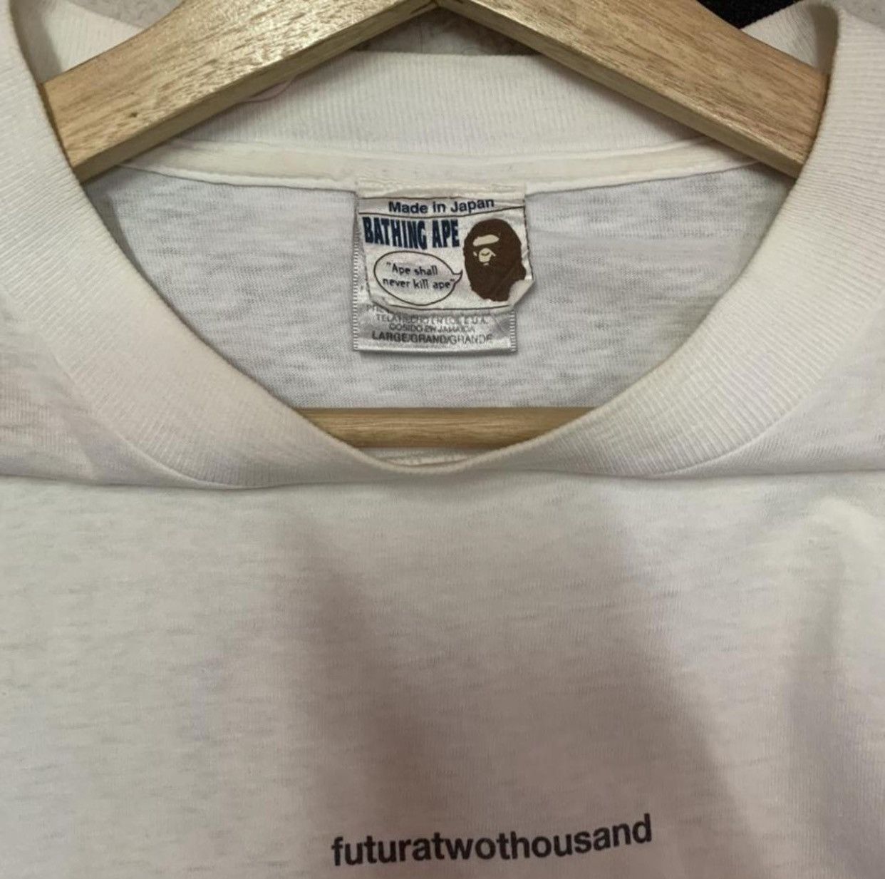 Vintage A Bathing Ape BAPE x Futura Vintage 90's Nora tee Size US L / EU 52-54 / 3 - 4 Thumbnail