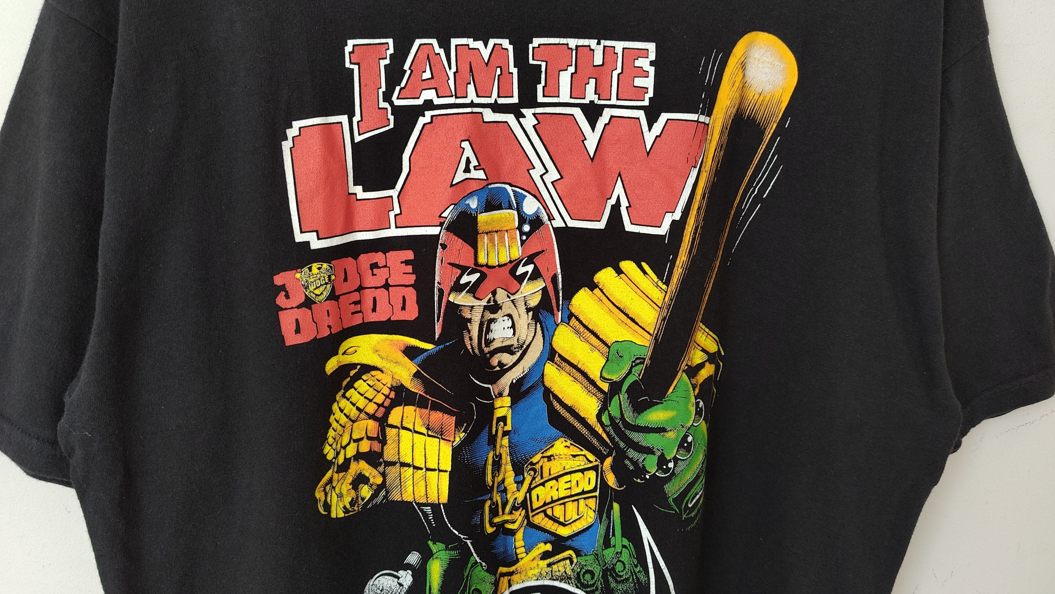 Vintage Judge Dredd 1992 VTG Official Comic Movie Tshirt Vintage Size US XL / EU 56 / 4 - 3 Thumbnail