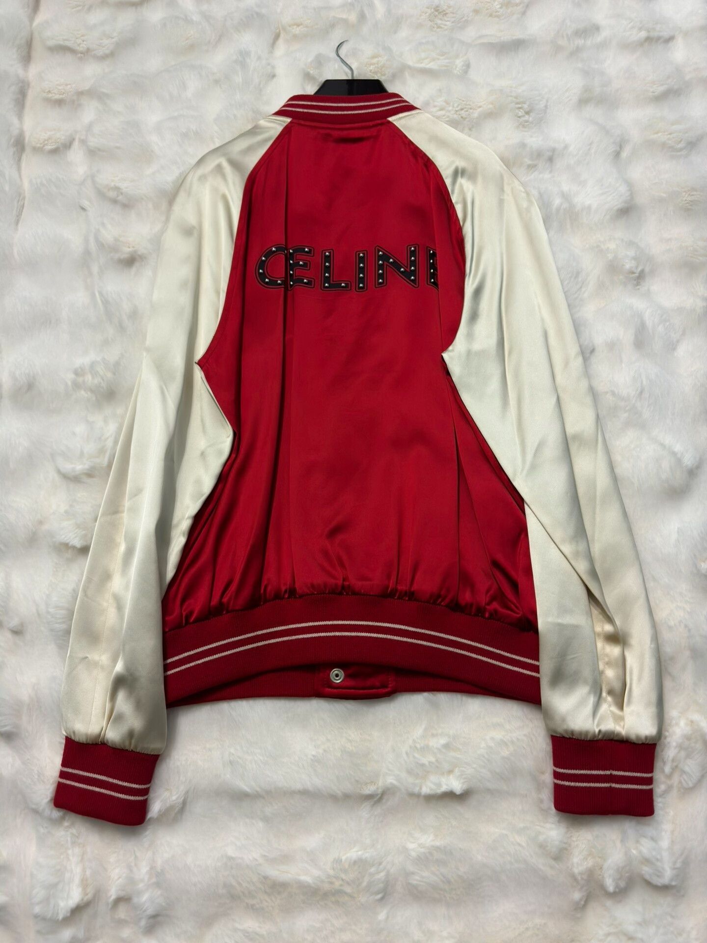 Celine Celine Classic Satin Baseball Jacket Size US L / EU 52-54 / 3 - 1 Thumbnail