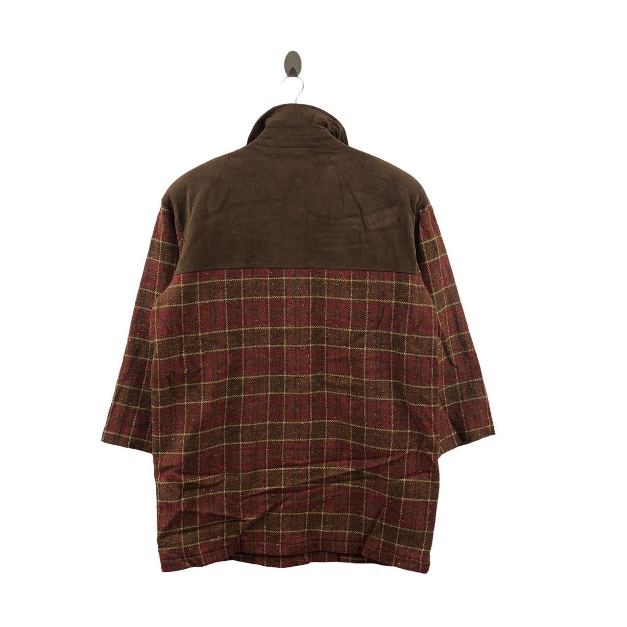 DAKS Vintage DAKS LONDON Nova Checks Corduroy Parka Trench Coat Size L / US 10 / IT 46 - 2 Thumbnail