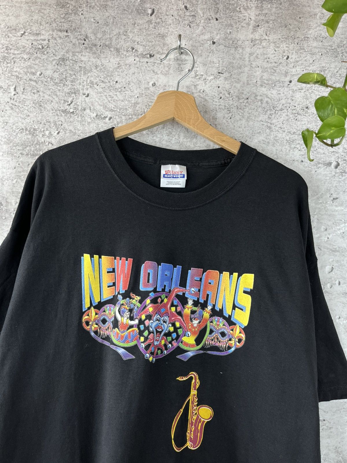 Hanes × Vintage New Orleans - Hanes 90s t-shirt vintage tee XL (K) Size US XL / EU 56 / 4 - 2 Thumbnail