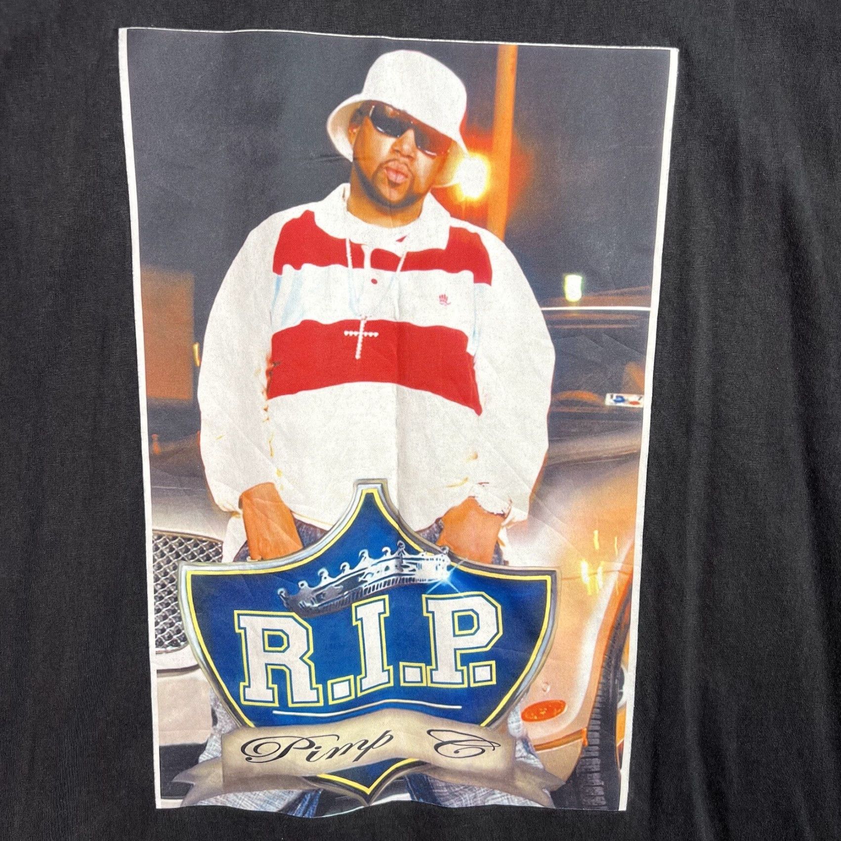 Griffin VINTAGE UGK RIP Pimp C Rap Tee T Shirt Men 2XL Black Texas Graphic Tee 2000s Hip Hop Mens Size US XXL / EU 58 / 5 - 4 Thumbnail