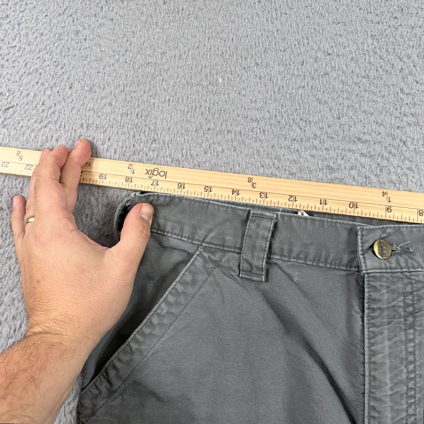 Carhartt Carhartt Shorts Cargo Gray Men's 36 Workwear Outdoor Flat Front Pockets Regular Cargo Pocket Size 36 USA Outdoor Workwear Mens Gray Cotton B147-FAT Size US 36 / EU 52 - 7 Thumbnail
