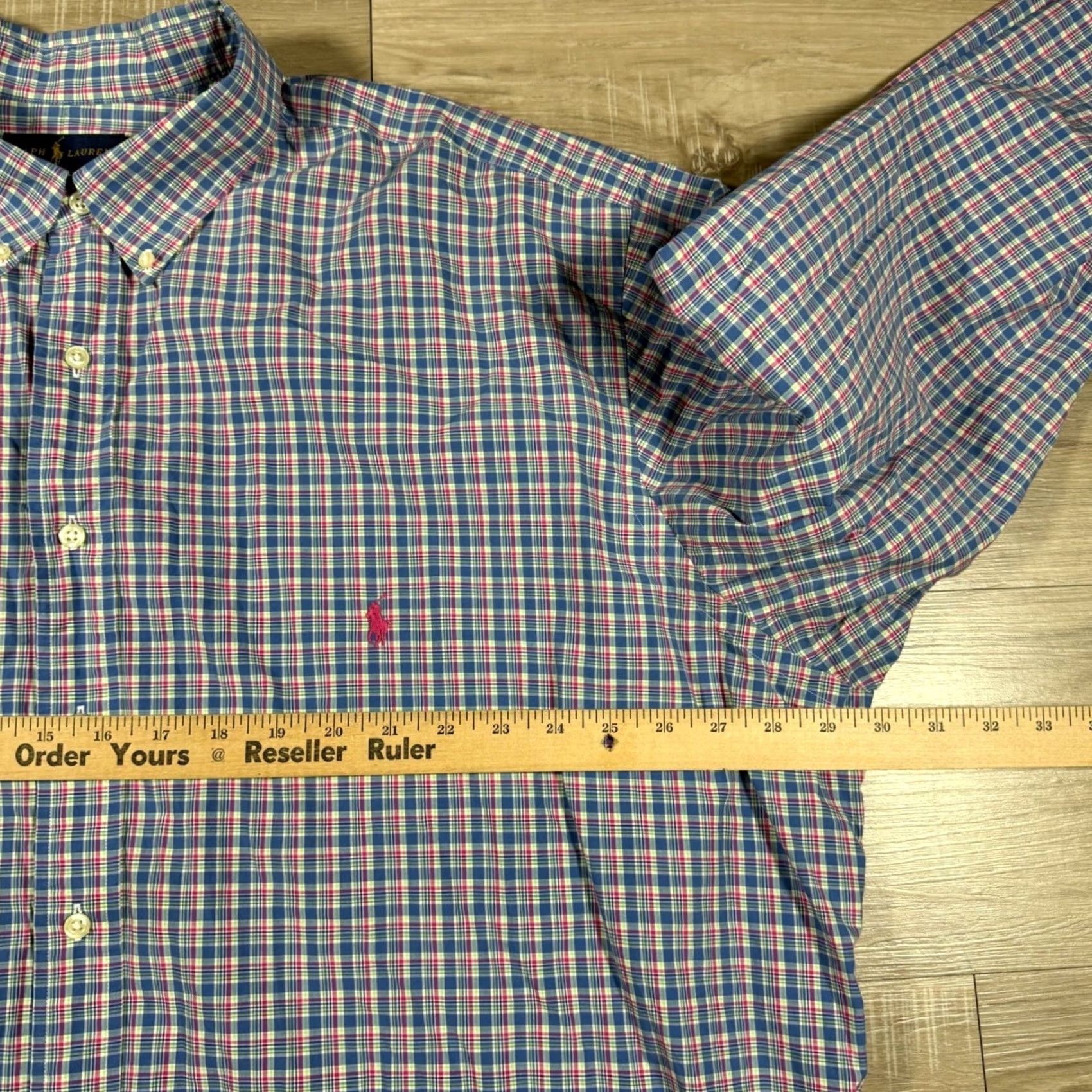 Ralph Lauren Ralph Lauren Shirt Plaid Button Down Long Sleeve 3XLT Tall Mens Multicolor Size US XXL / EU 58 / 5 - 5 Thumbnail
