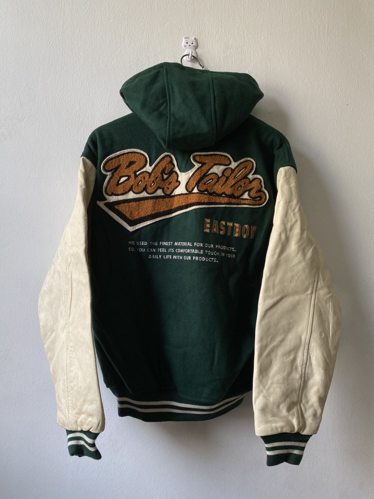 Vintage Vintage East Boy Bobs Taylor Hoodie Varsity Jacket Size US L / EU 52-54 / 3 - 2 Thumbnail