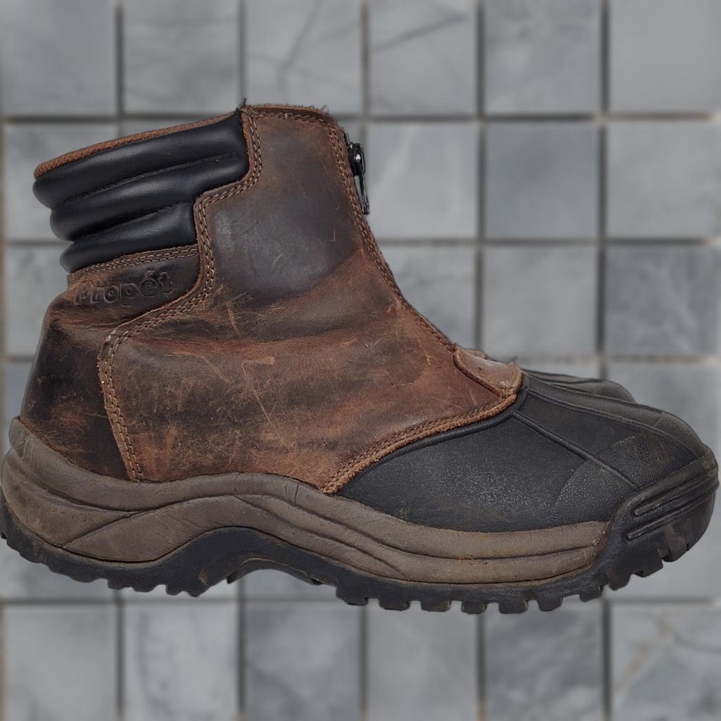 Propet Blizzard Mid Zip Boot Mens 7 M Brown/Black Boots
