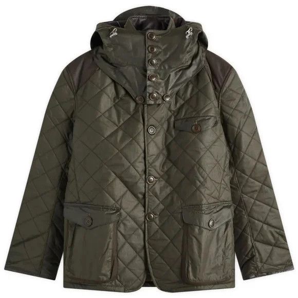 Barbour × TO KI TO Barbour x TO KI TO Driving Quilted Waxed Jacket Size US M / EU 48-50 / 2 - 4 Thumbnail