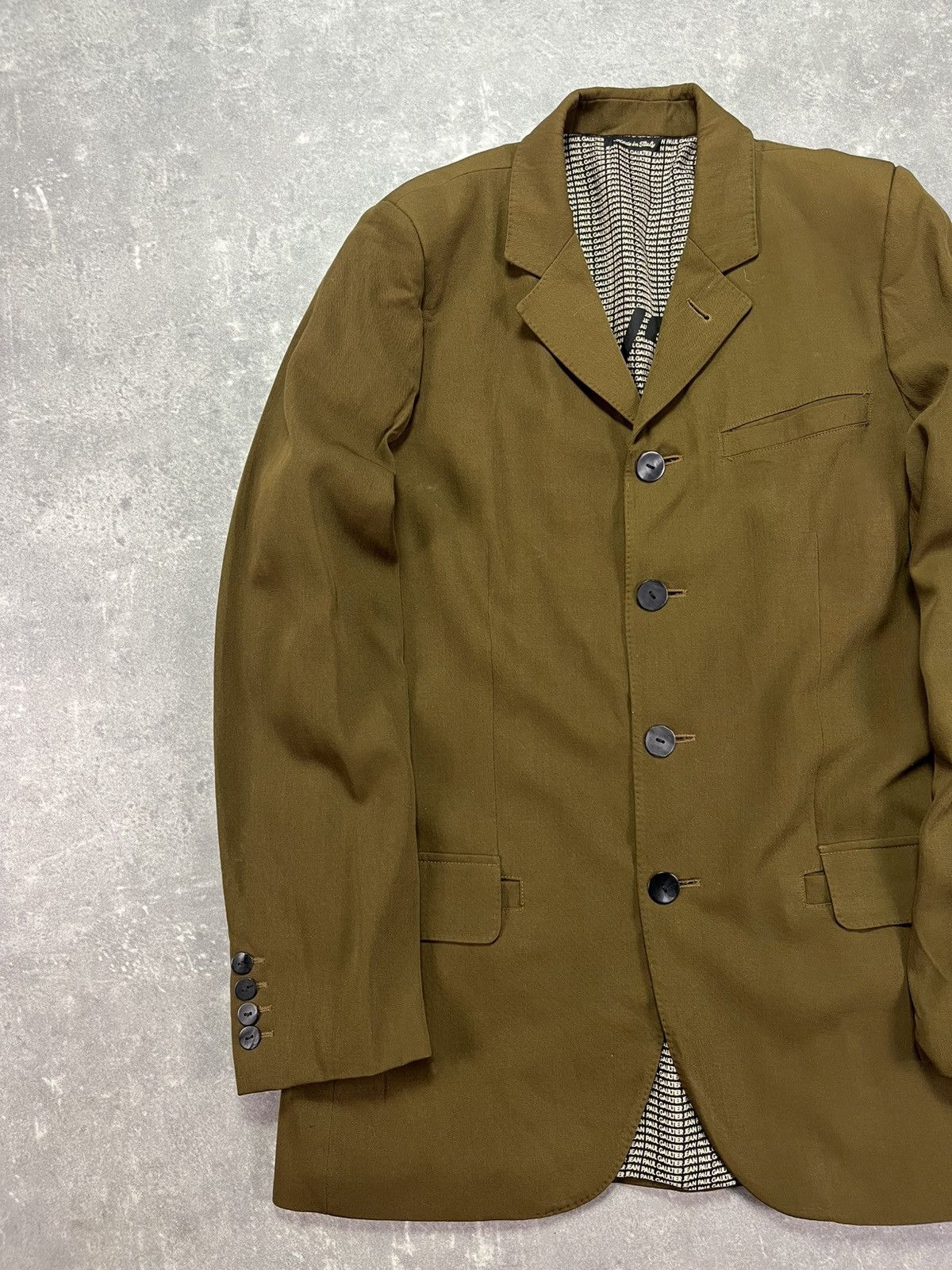 Jean Paul Gaultier 1999/2000 Jean Paul Gaultier Buttoned Blazer Jacket 50 Size 40L - 3 Thumbnail