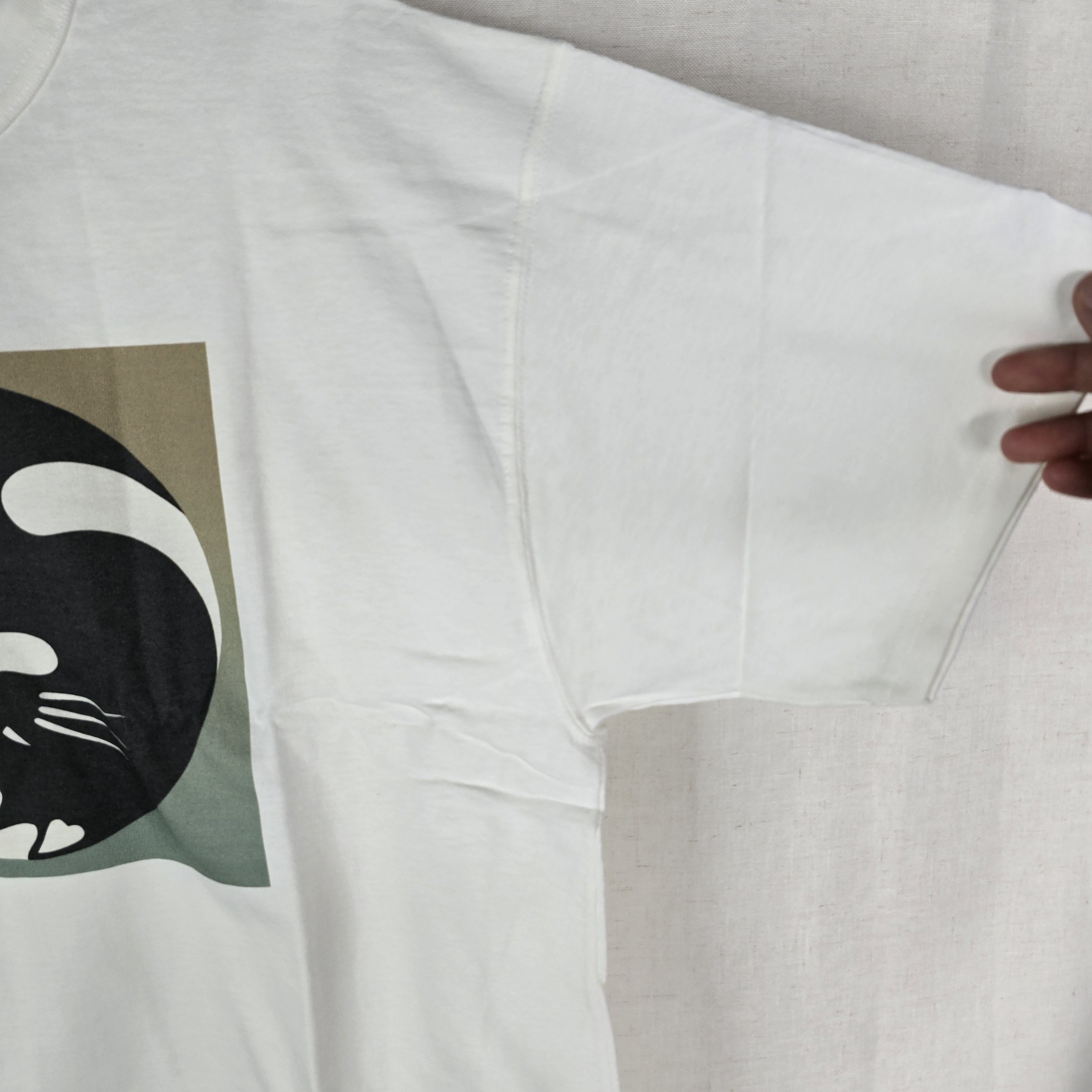 CLOT × Champion New Champion × Clot Mens Large Ying Yang Cat White Tshirt Size US L / EU 52-54 / 3 - 10 Thumbnail