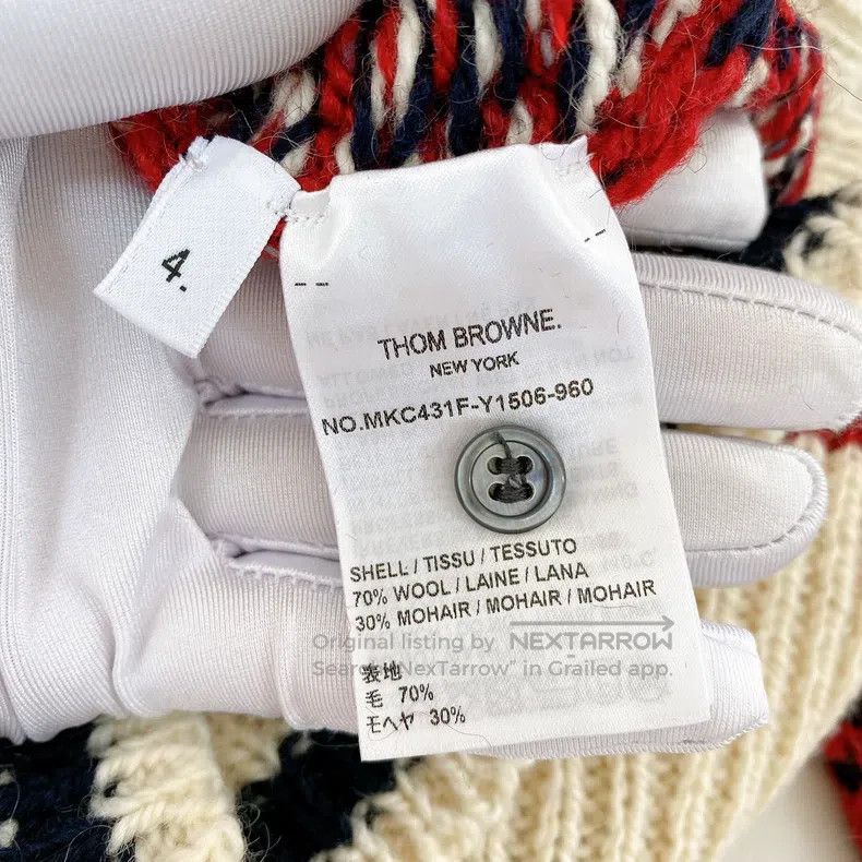 Thom Browne Thom Browne Colorblock Knit Cardigan Size US XL / EU 56 / 4 - 8 Thumbnail