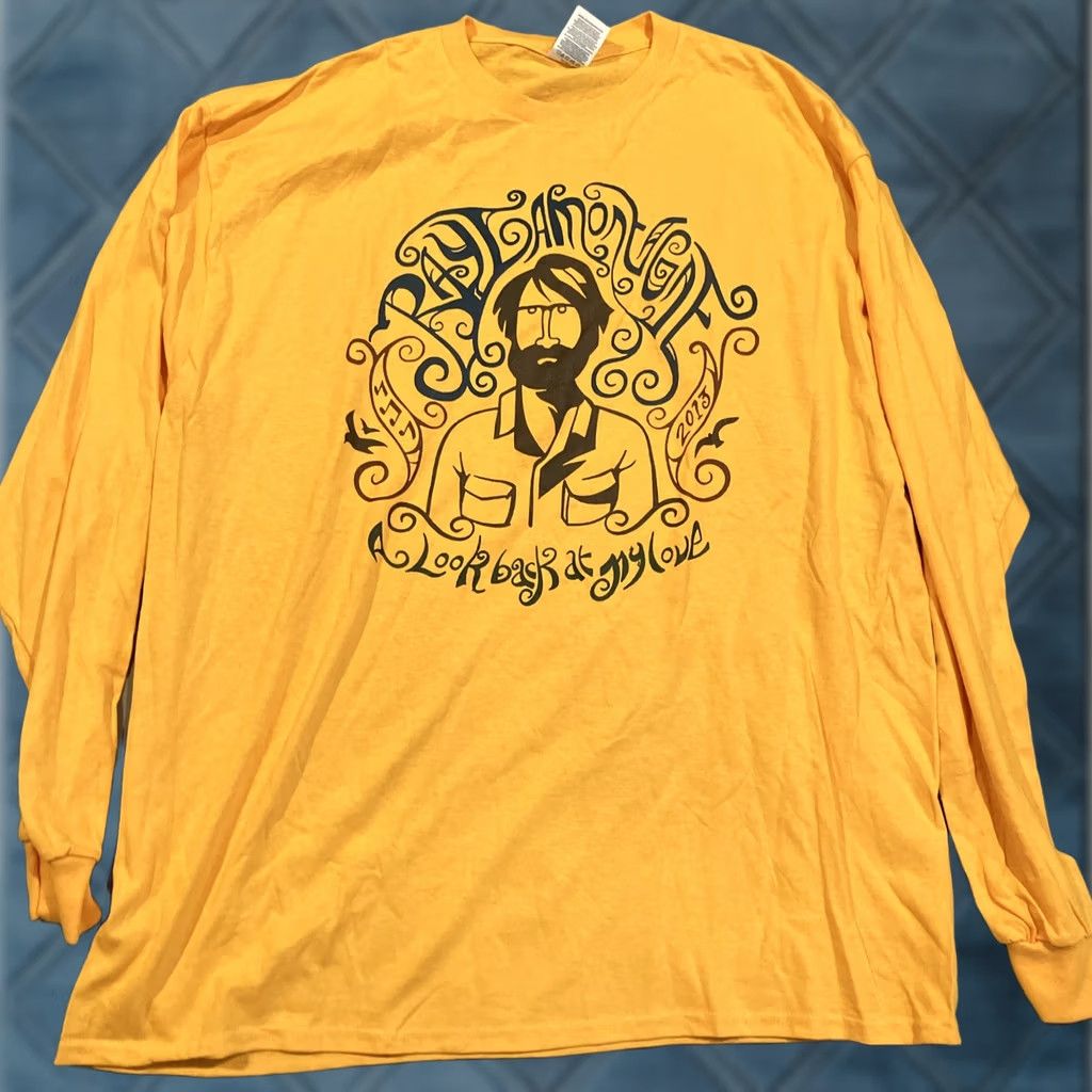 Delta Ray Lamontagne Tour T Shirt Men XL Long Sleeve 2013 A Look Back At My Love Yellow Shop Shirt Size US XL / EU 56 / 4 - 1 Thumbnail