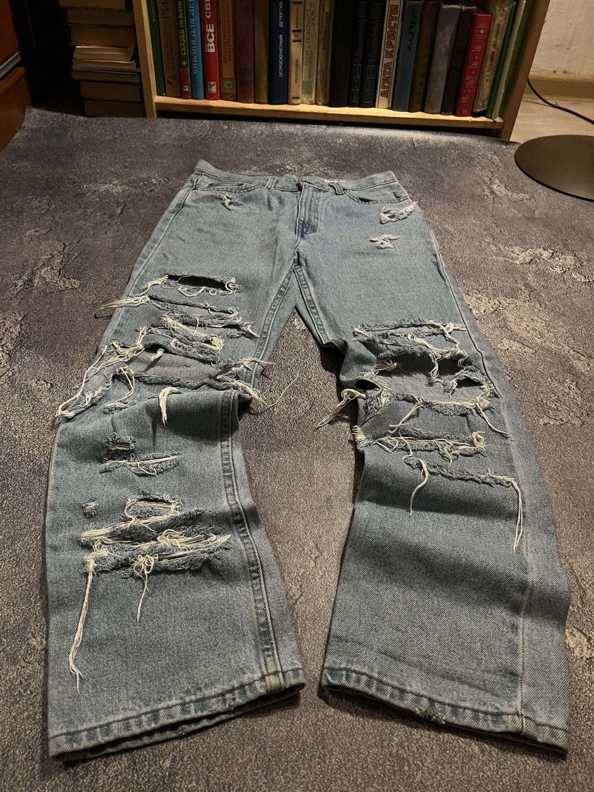 Japanese Brand Japanese Designer Vibe Distressed Number Nine Style Archive Size US 30 / EU 46 - 1 Thumbnail