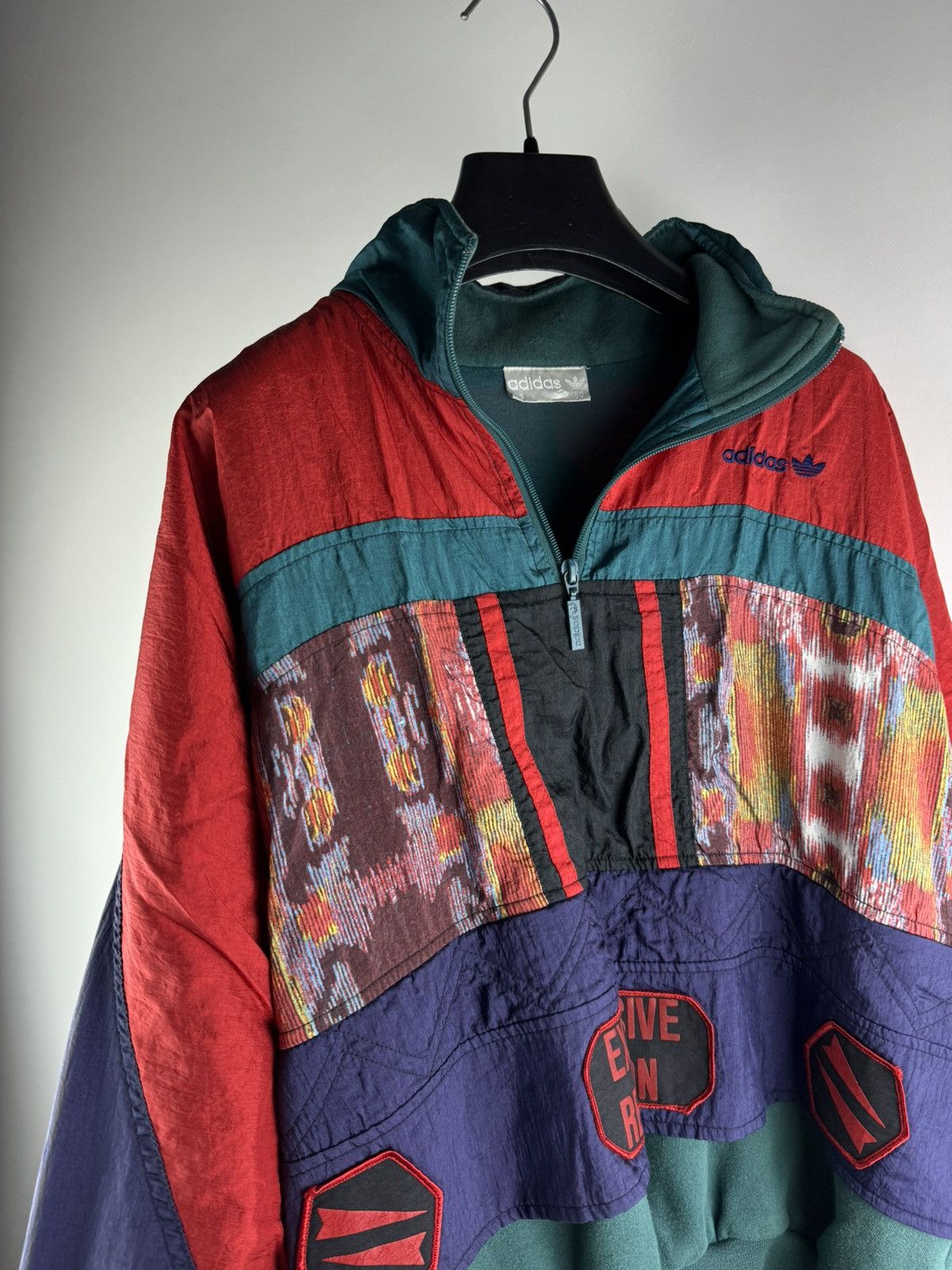 Adidas Vintage 90s Adidas Explosive Reaction Windbreaker Jacket Size US M / EU 48-50 / 2 - 2 Thumbnail