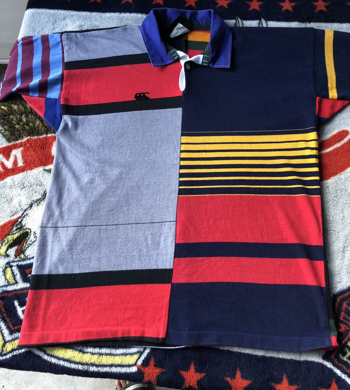 Vintage Canterbury Rugby Ugly Colour Long Sleeve