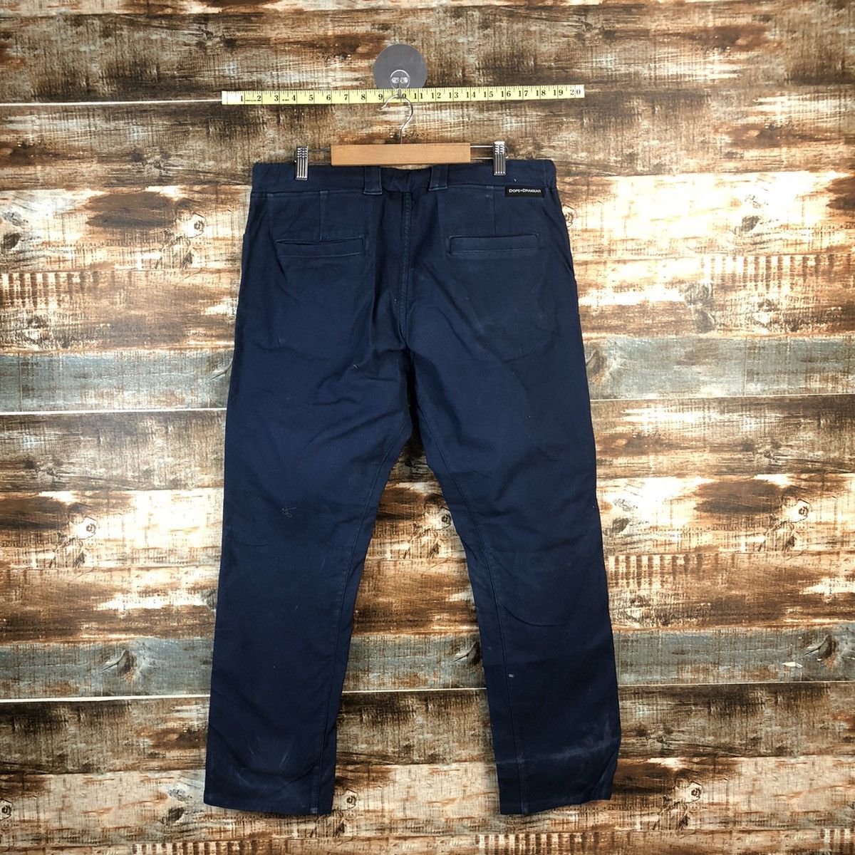 Japanese Brand DL Dope Drakkar Dark Blue Cargo Multipocket Pants #C736 Size US 32 / EU 48 - 14 Thumbnail